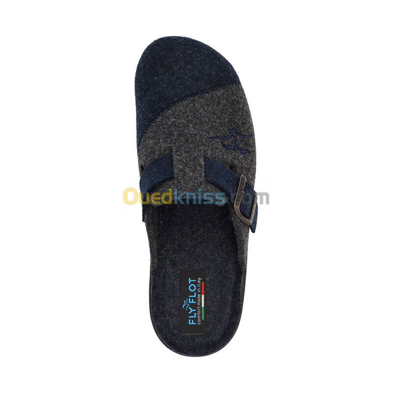 FLY FLOT Cloth Man Slipper Blue