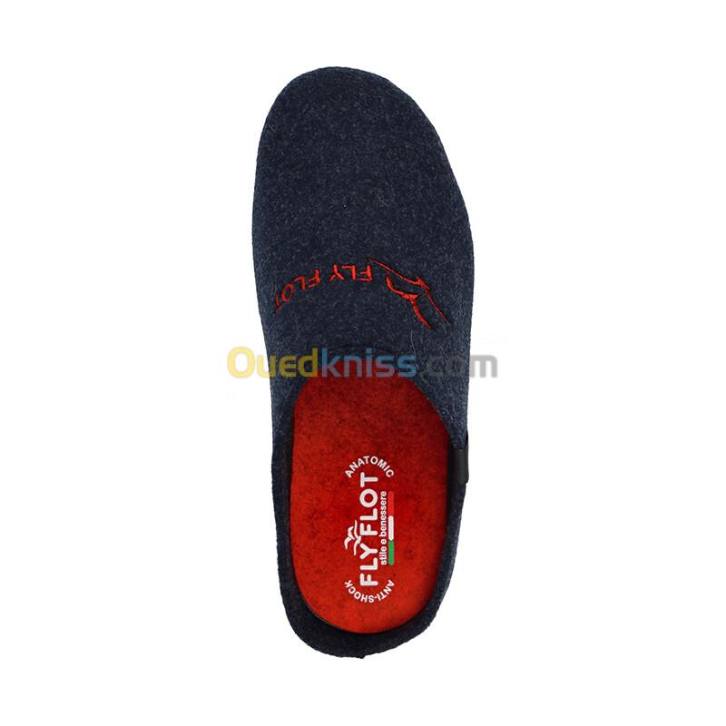 FLY FLOT Cloth Man Slipper Blue