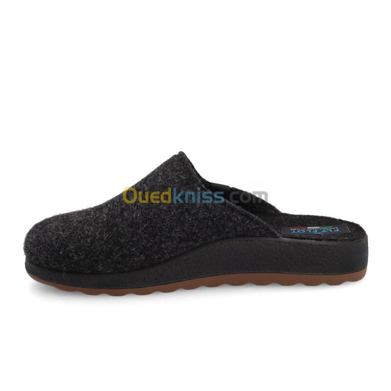 FLY FLOT Cloth Man Slipper Black