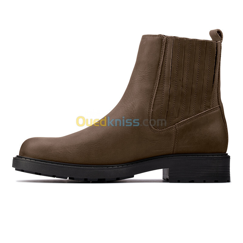 CLARKS Orinoco2 Mid Taupe Oily Lea