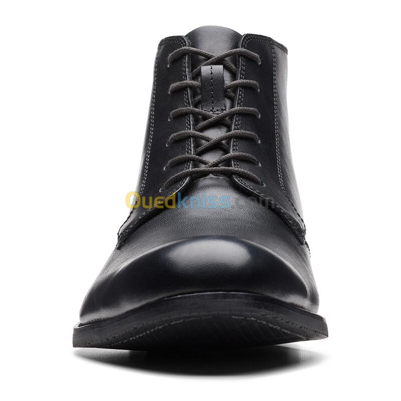 CLARKS CraftArlo Hi Black Leather