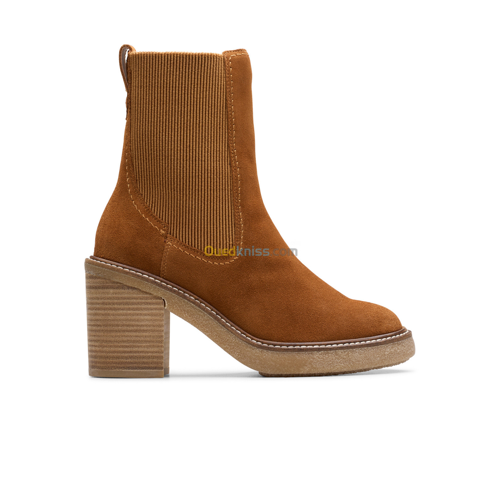 CLARKS Cassiano Top Mid Tan Sde