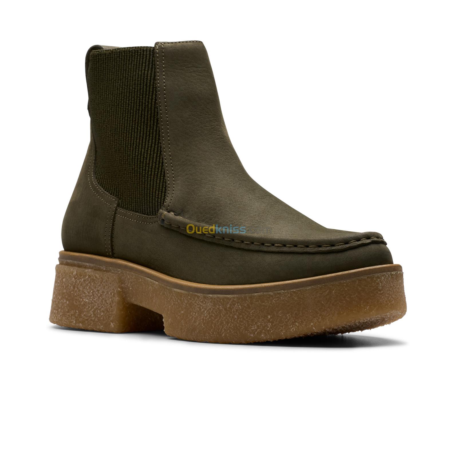 CLARKS Linoso Top Dark Green Nub