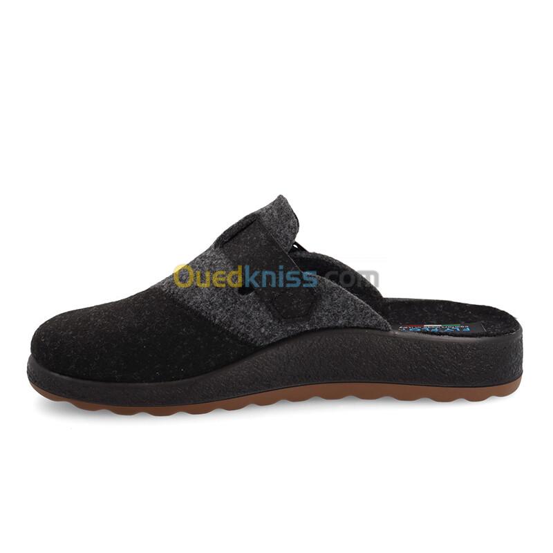 FLY FLOT Cloth Man Slipper Black