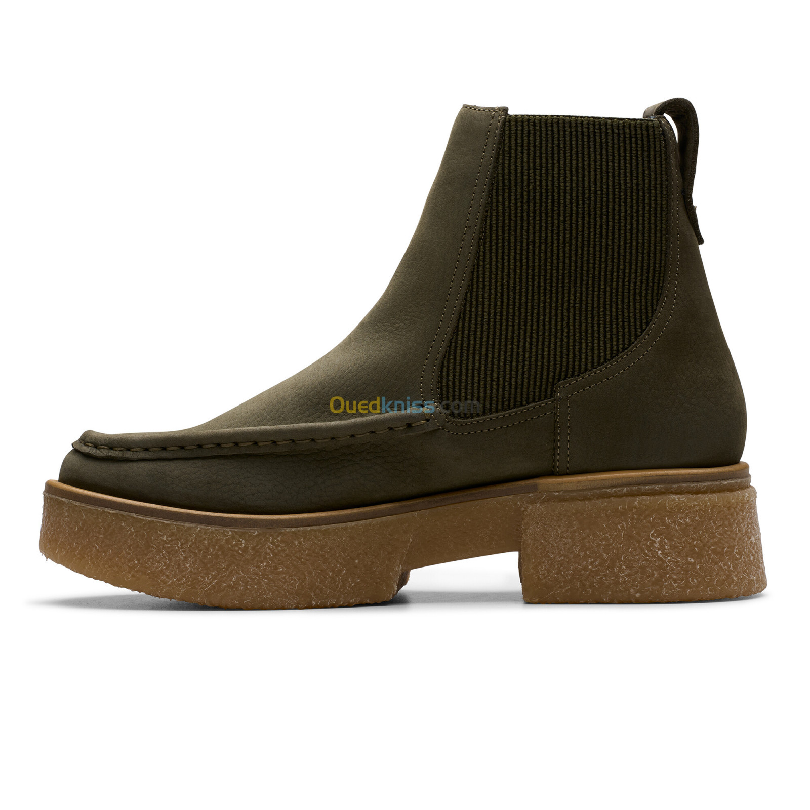 CLARKS Linoso Top Dark Green Nub