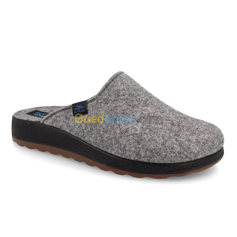 FLY FLOT Cloth Man Slipper Grey