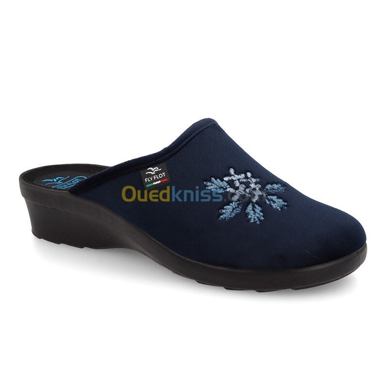 FLY FLOT Cloth Woman Slipper Blue