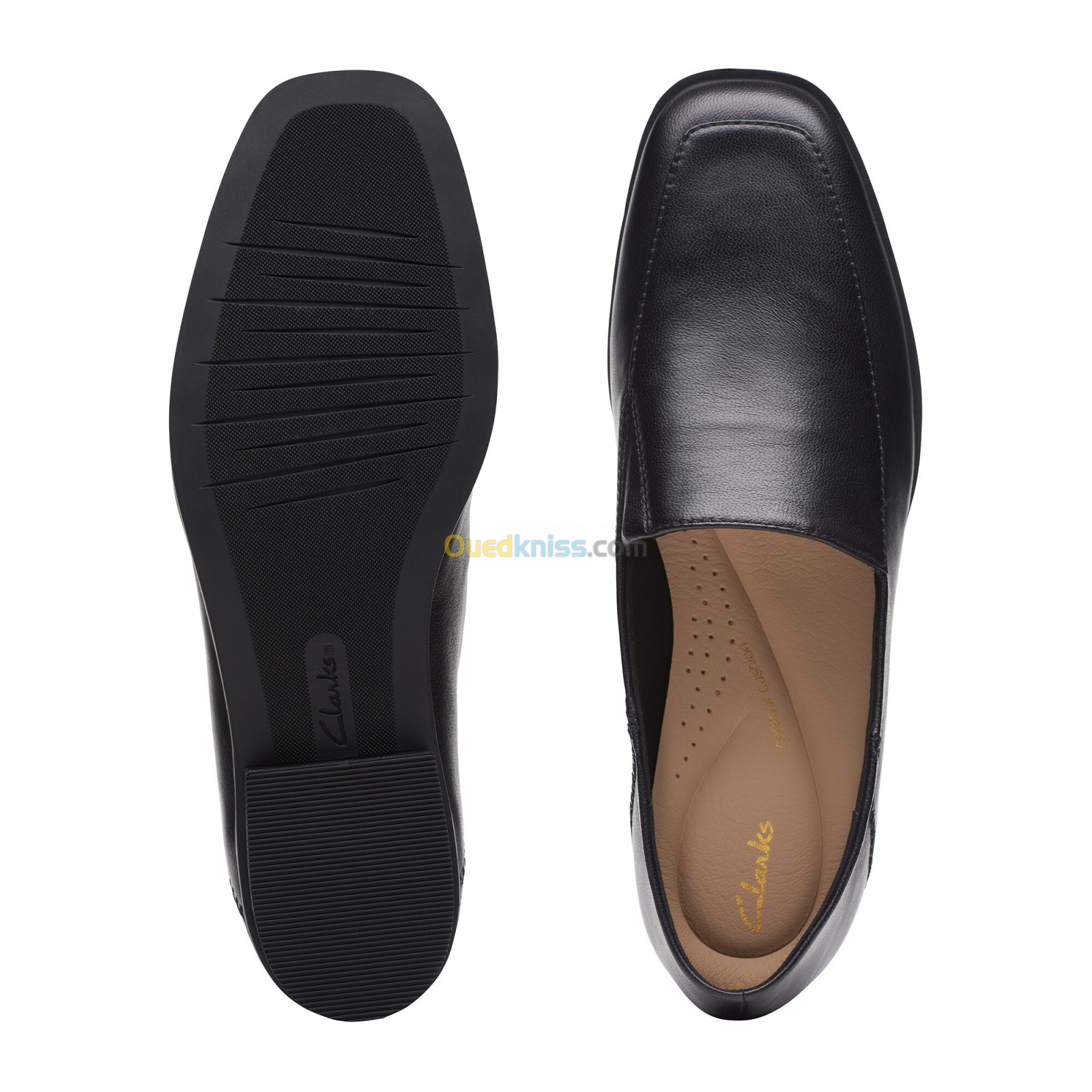 CLARKS Sarafyna Freva Black Leather