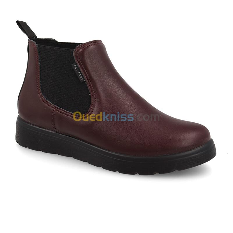 FLY FLOT Synthetic Woman Ankle Boot Plum