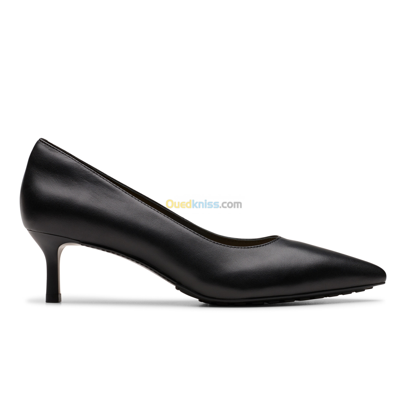 CLARKS Adela Court Black Leather