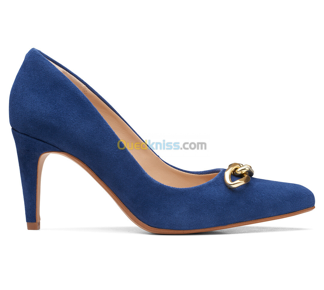 CLARKS Laina85 Trim Blue Suede