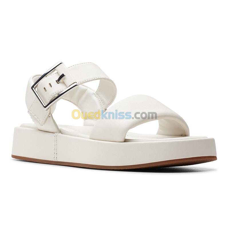 CLARKS Alda Strap Off White Lea