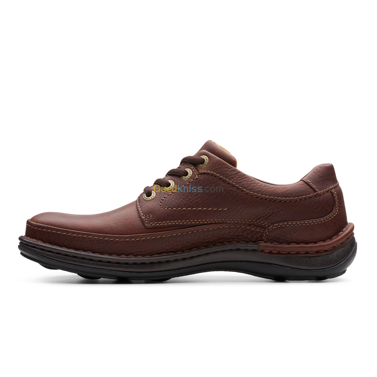 CLARKS Nature Three Mahogany Leather