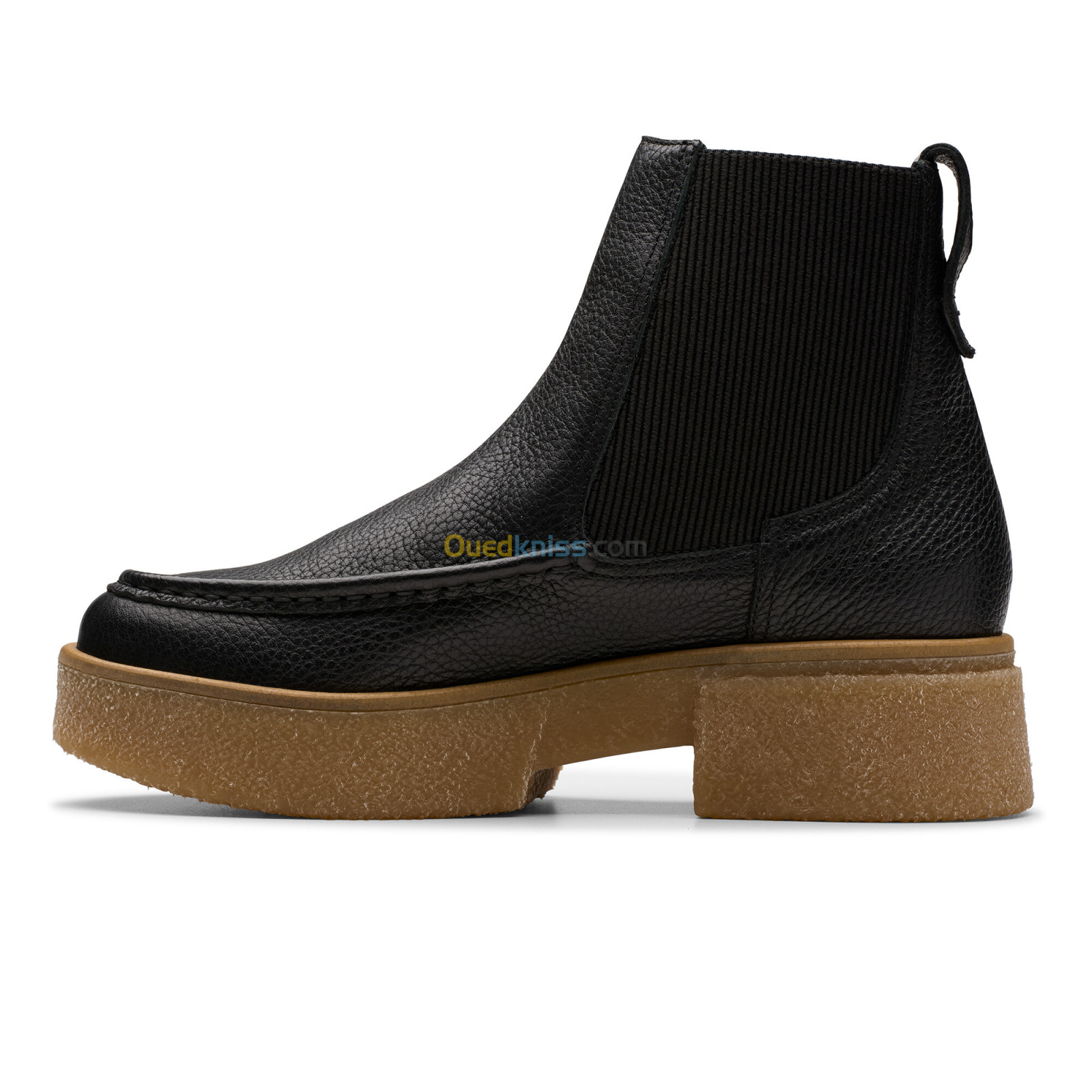 CLARKS Linoso Top Black Leather