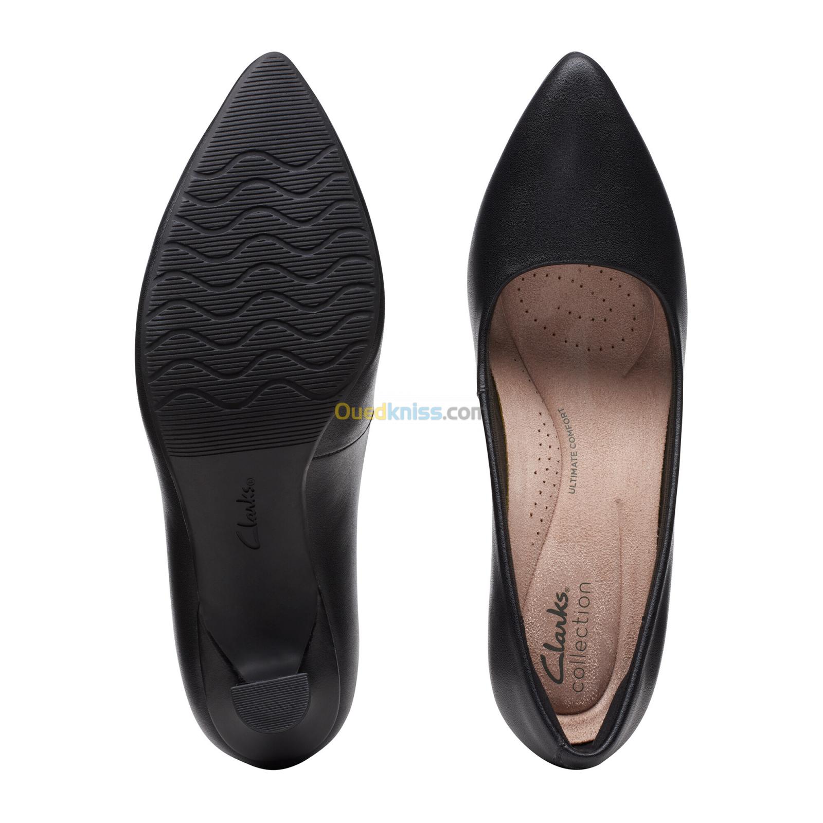 CLARKS Kataleyna Gem Black Leather