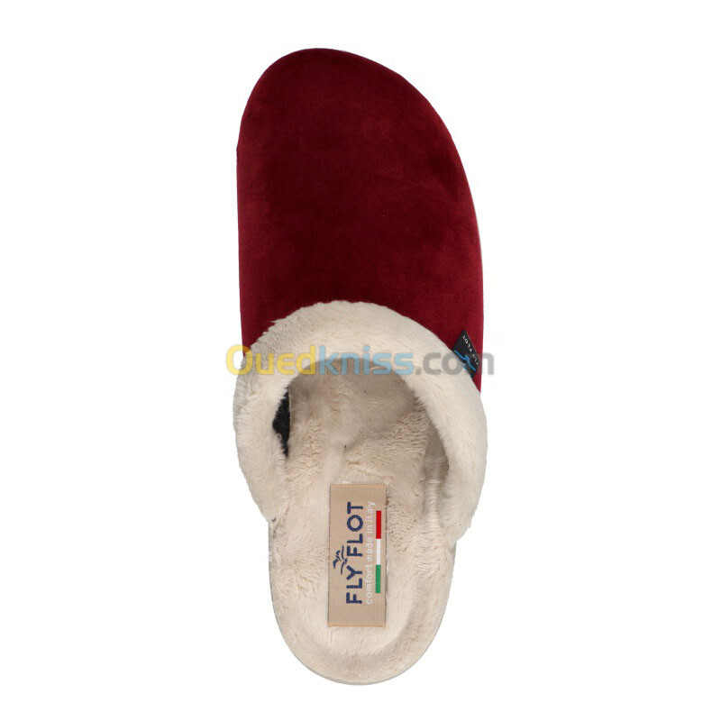 FLY FLOT Cloth Woman Slipper Burgundy