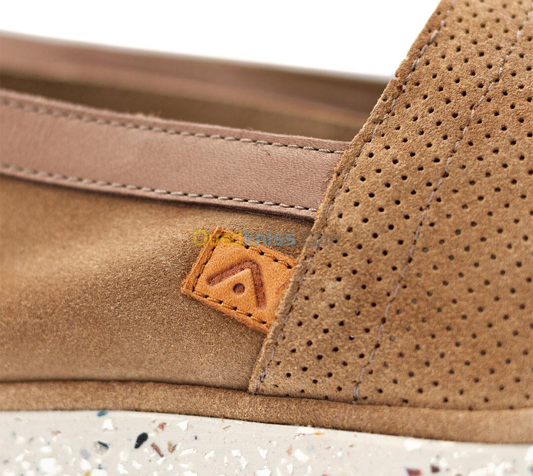 AMBITIOUS AMBER Perforated Suede Slip-On