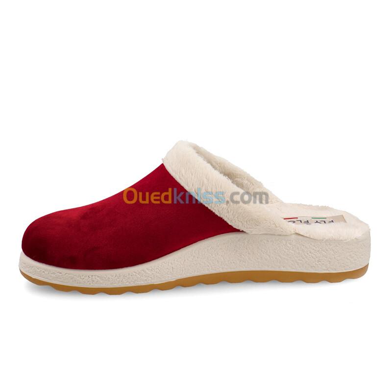 FLY FLOT Cloth Woman Slipper Burgundy