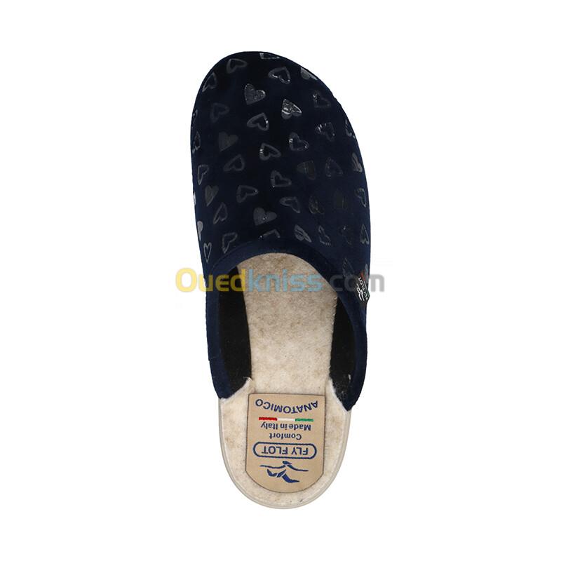 FLY FLOT Cloth Woman Slipper Blue