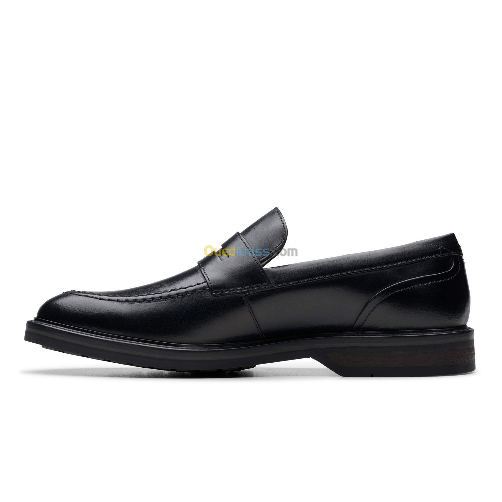 CLARKS Aldwin Step Black Leather