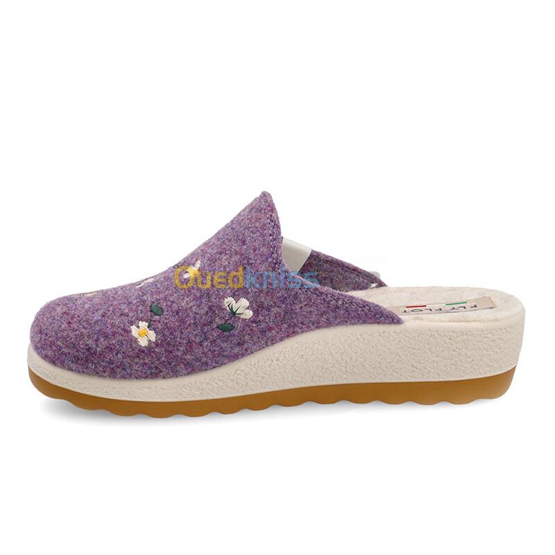 FLY FLOT Cloth Woman Slipper Purple