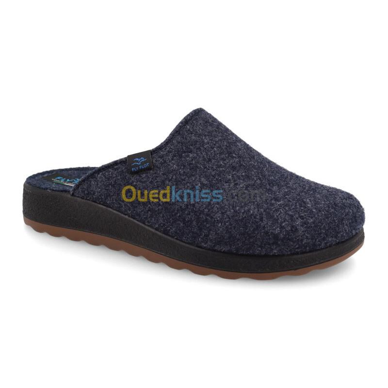 FLY FLOT Cloth Man Slipper Blue