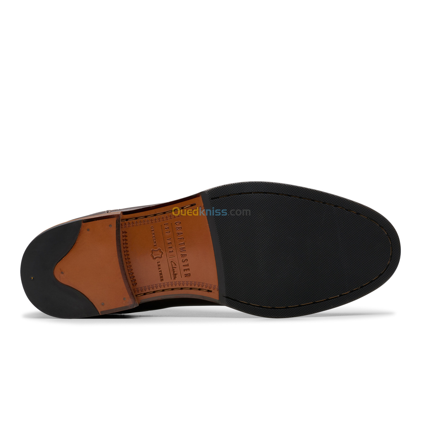 CLARKS Craftjames Top Dark Brown Lea