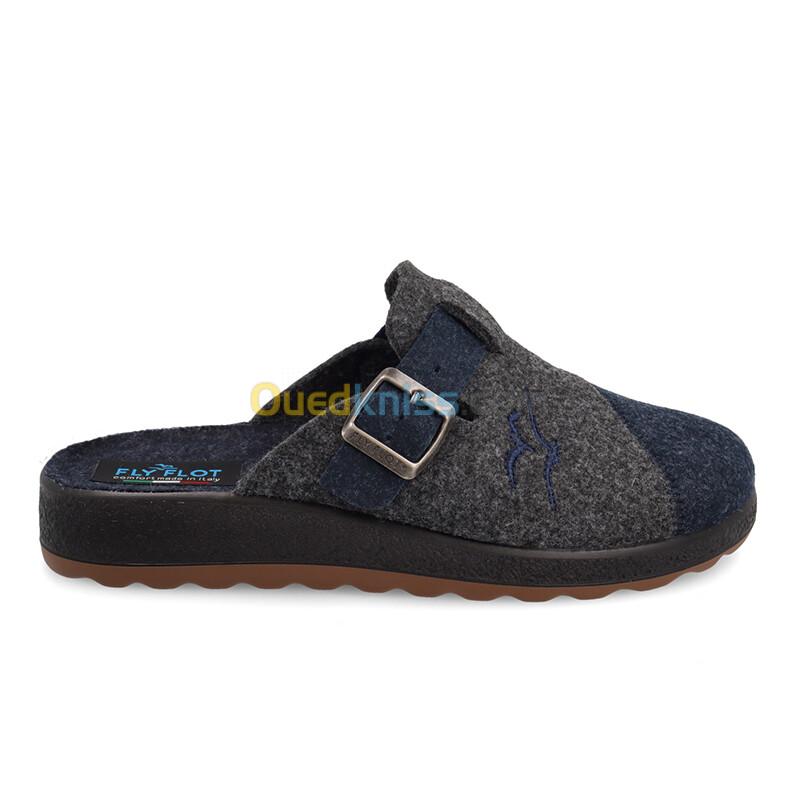 FLY FLOT Cloth Man Slipper Blue