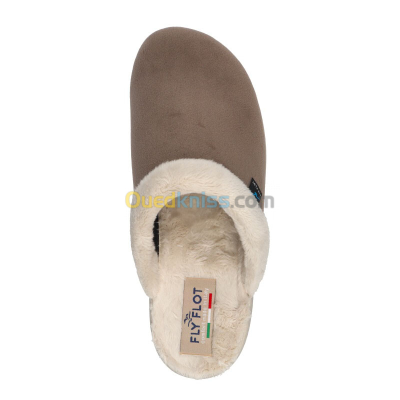 FLY FLOT Cloth Woman Slipper Taupe