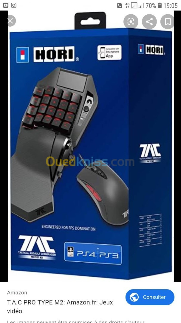 Clavier souris hori tac pro 