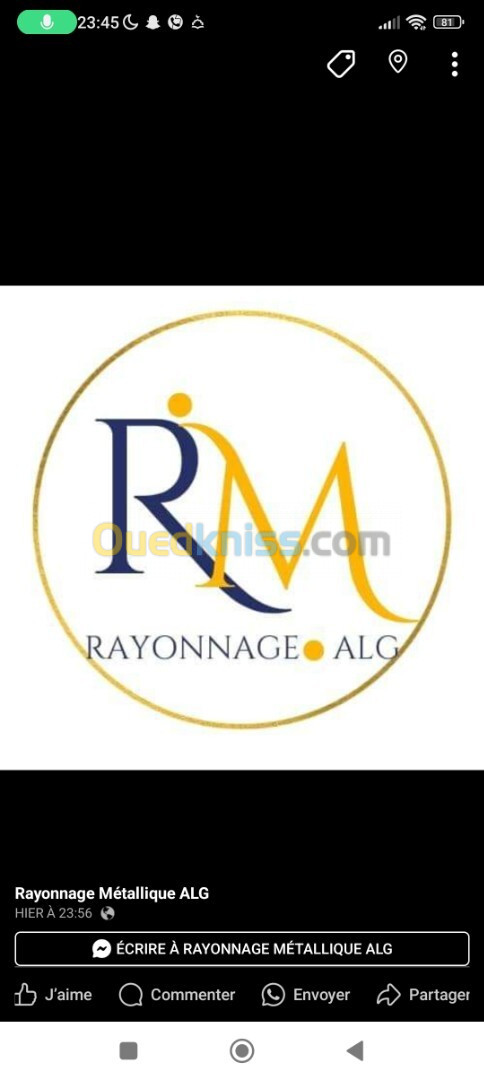 Rayonnage métallique 