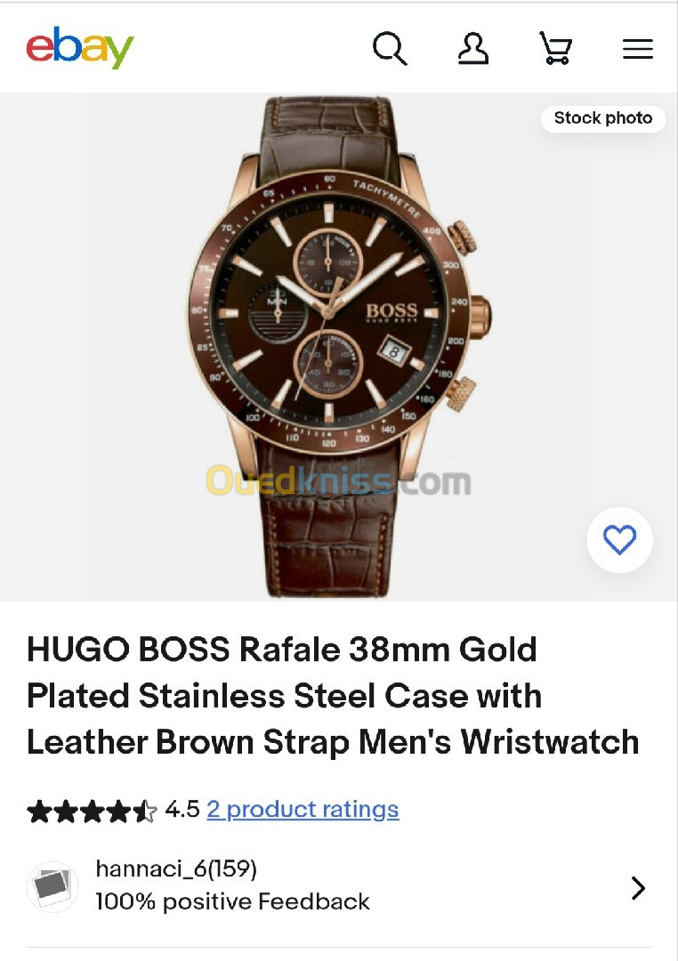 Montre boss original avec facture d'achat 