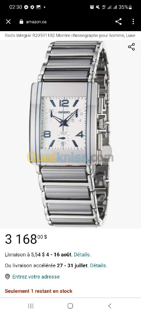 Montre rado original distar 