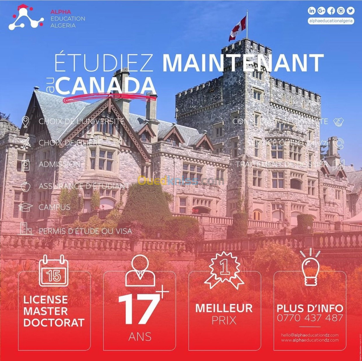 Étude au Canada