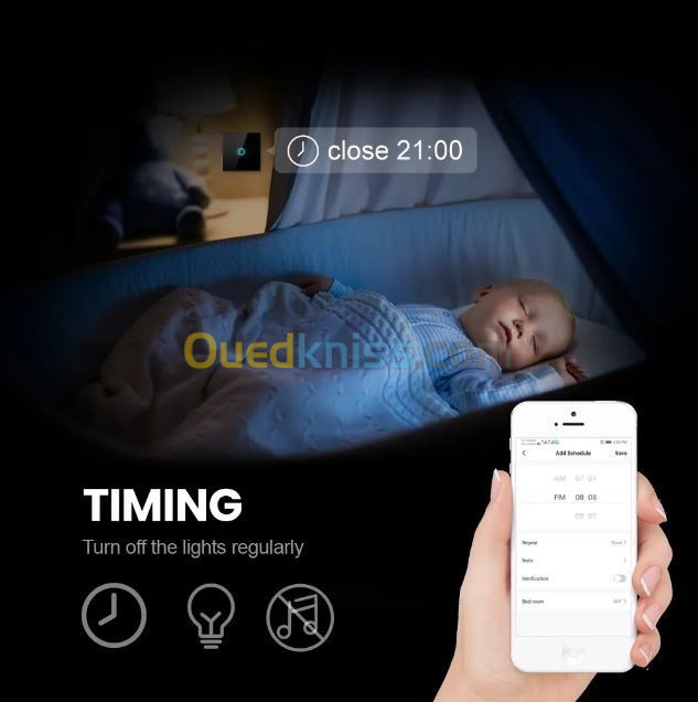 INTERRUPTEUR DE LUMIÈRE INTELLIGENT ZIGBEE SANS NEUTRE