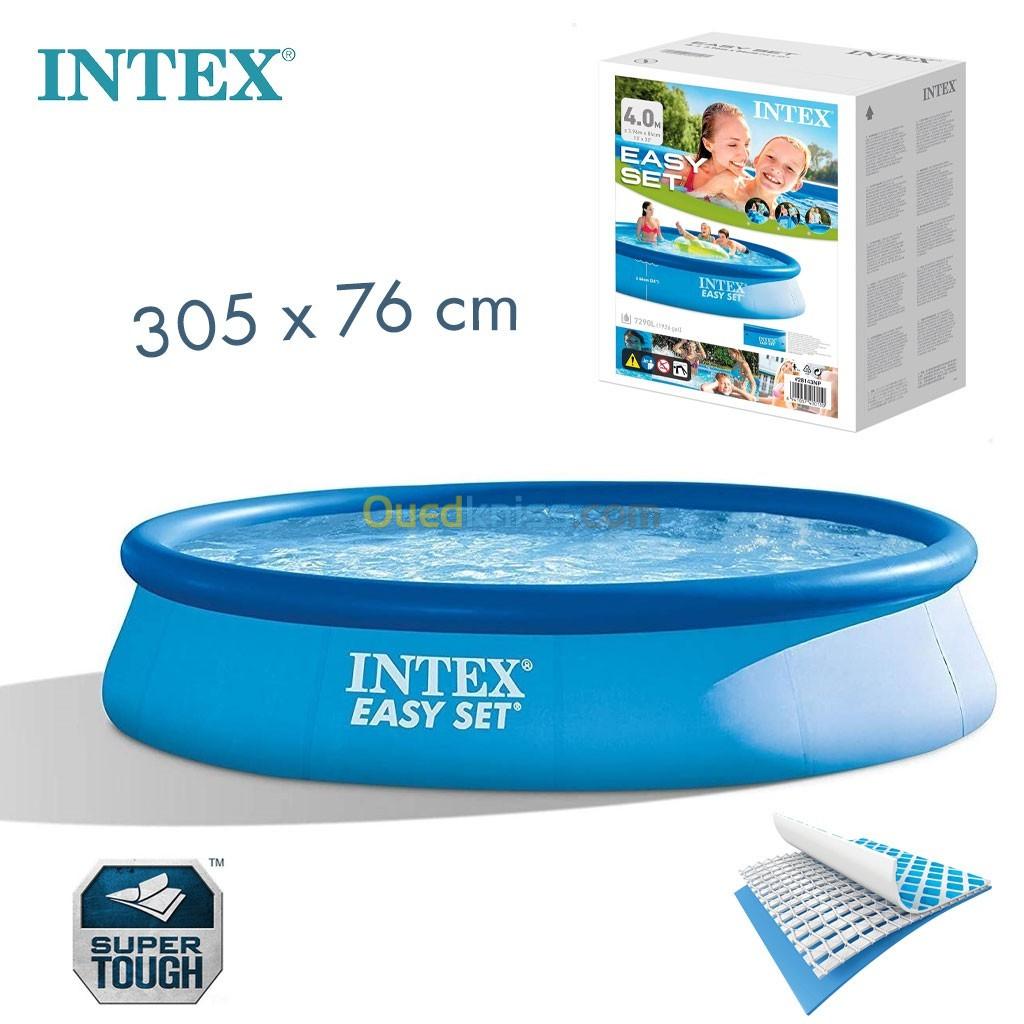 INTEX Piscine Gonflable Ronde Easy Set , Blue, 396x84cm 