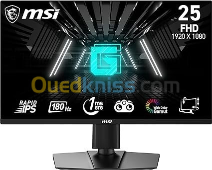  ECRAN MSI G255F - 25 POUCE - IPS - 180HZ - 1MS - BLACK