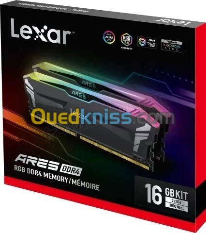  RAM LEXAR ARES 16GB DDR4 3600MHz RGB