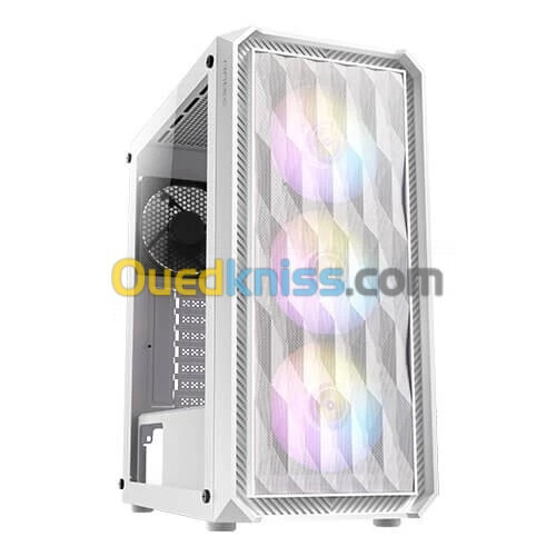  BOITIER ANTEC NX292 WHITE RGB 4 FANS 120MM