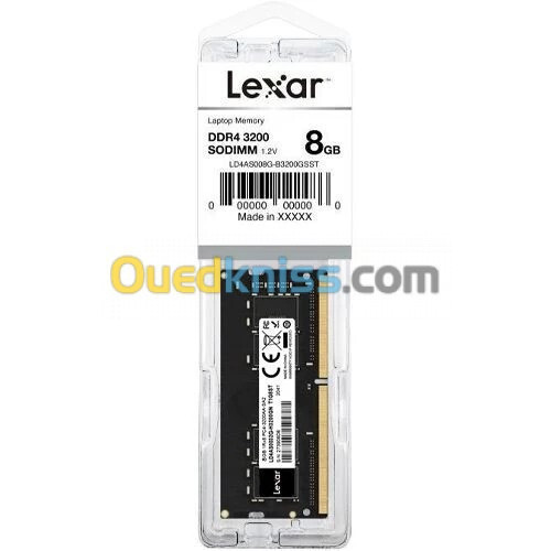 RAM LAPTOP LEXAR 8GB DDR4 3200MHz