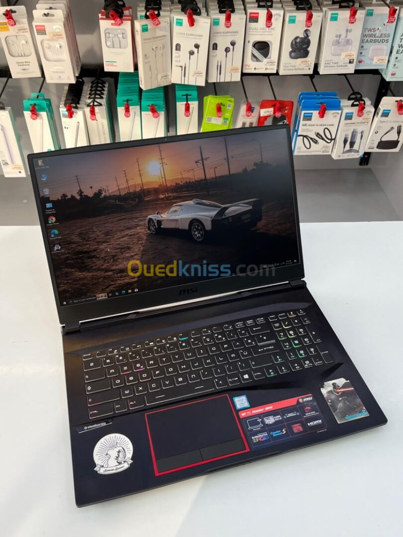 LAPTOP MSI GE73 RAIDER I7-8750H 16GB RAM 256gb ssd + 1TB HDD GTX 1060 6GB ECRAN 17.3" FHD 144HZ 