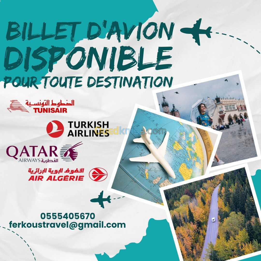 FERKOUS Travel : Billetterie ** Voyage organisée** Omra ** Rendez-vous visa