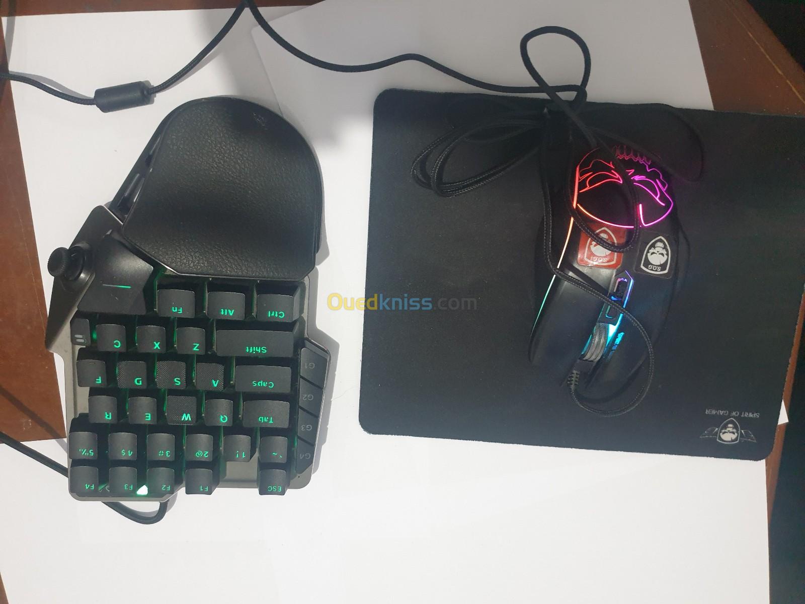 clavier souris gameurs mecaniques+tapi