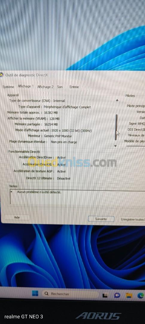 PC Portable Gaming Gigabyte Aorus 17G YD-73FR345SH 17.3" Intel Core i7 32 Go RAM 512 Go SSD Gris