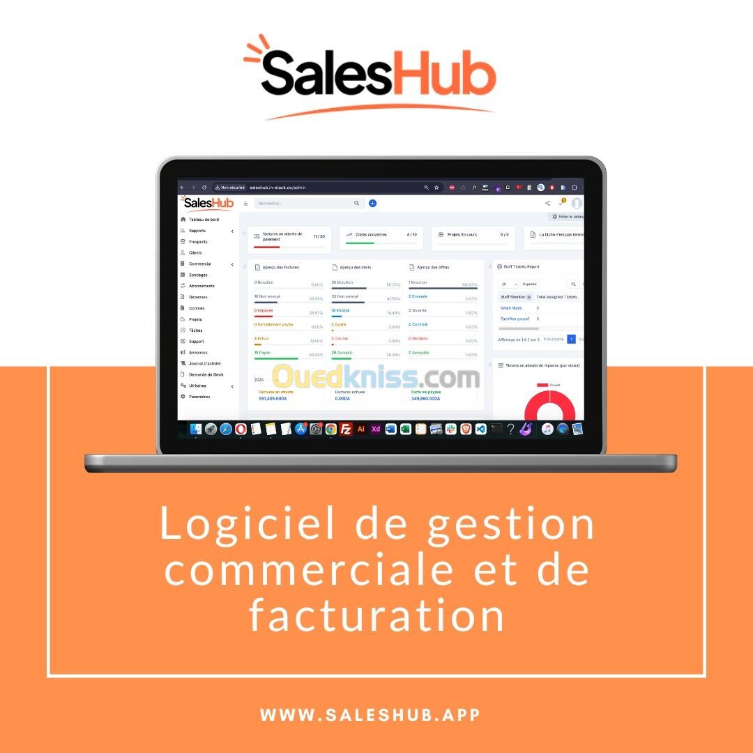 logiciel de gestion commercial et de facturation Avec app Mobile