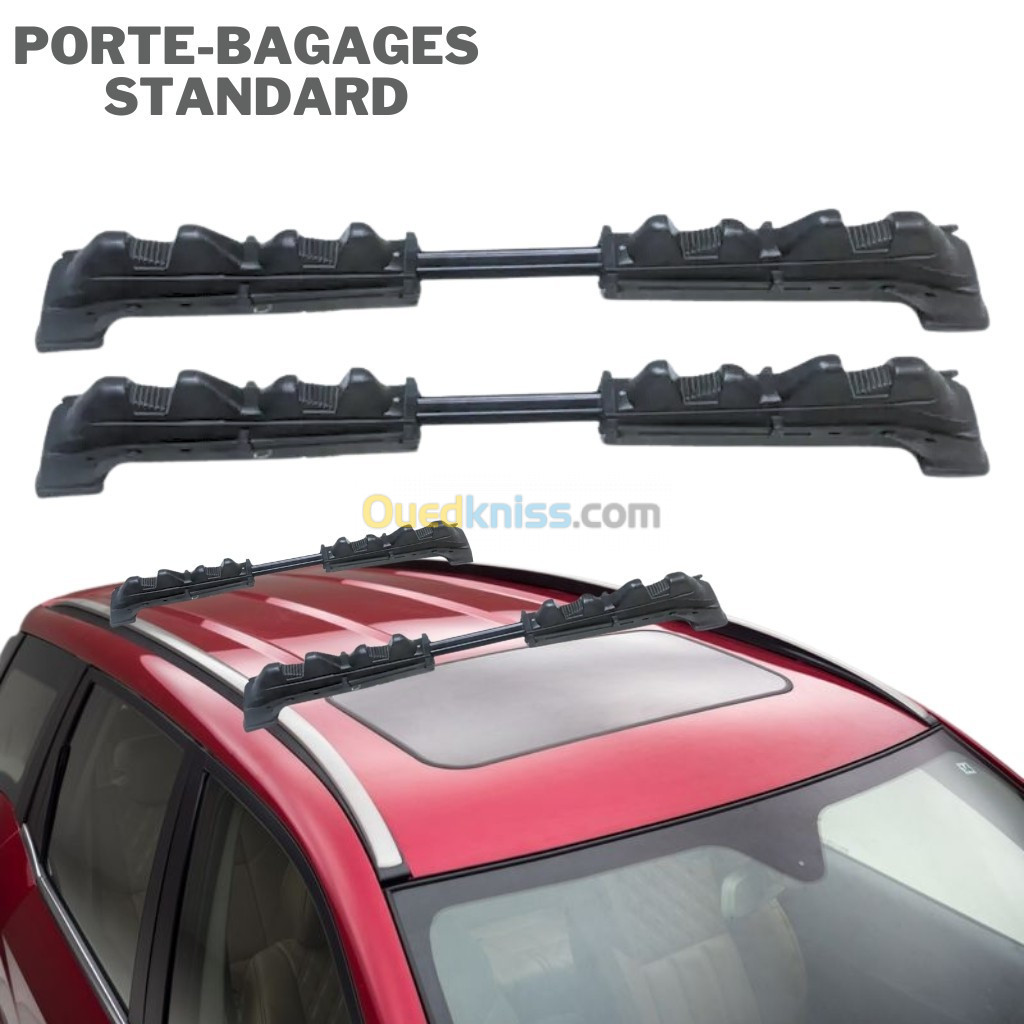 Barres Porte-Bagages Toit Voiture standard 2 pcs