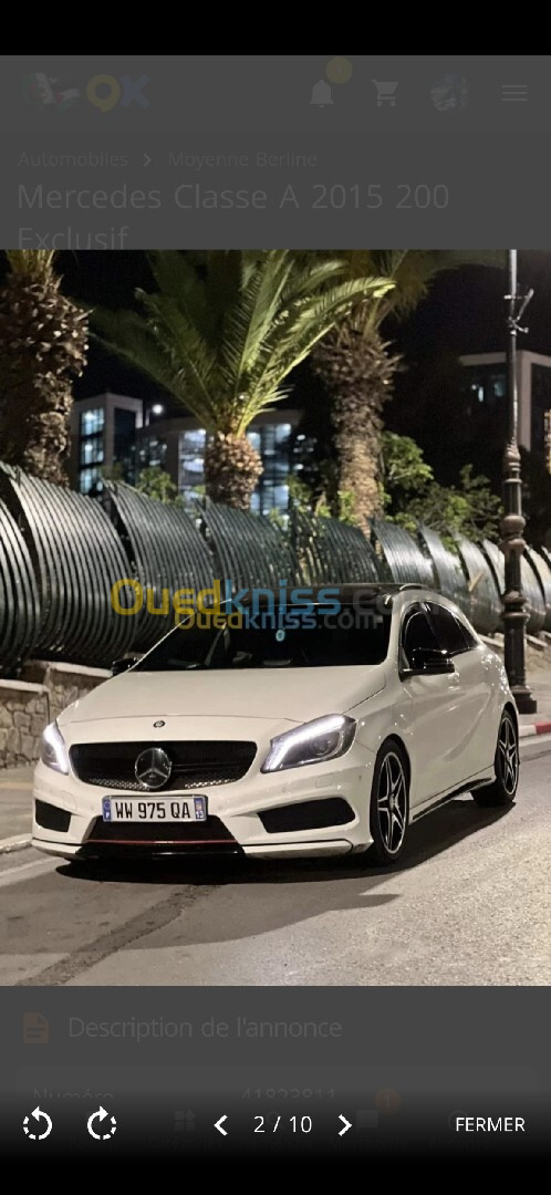 Mercedes Classe A 2015 250 Exclusif