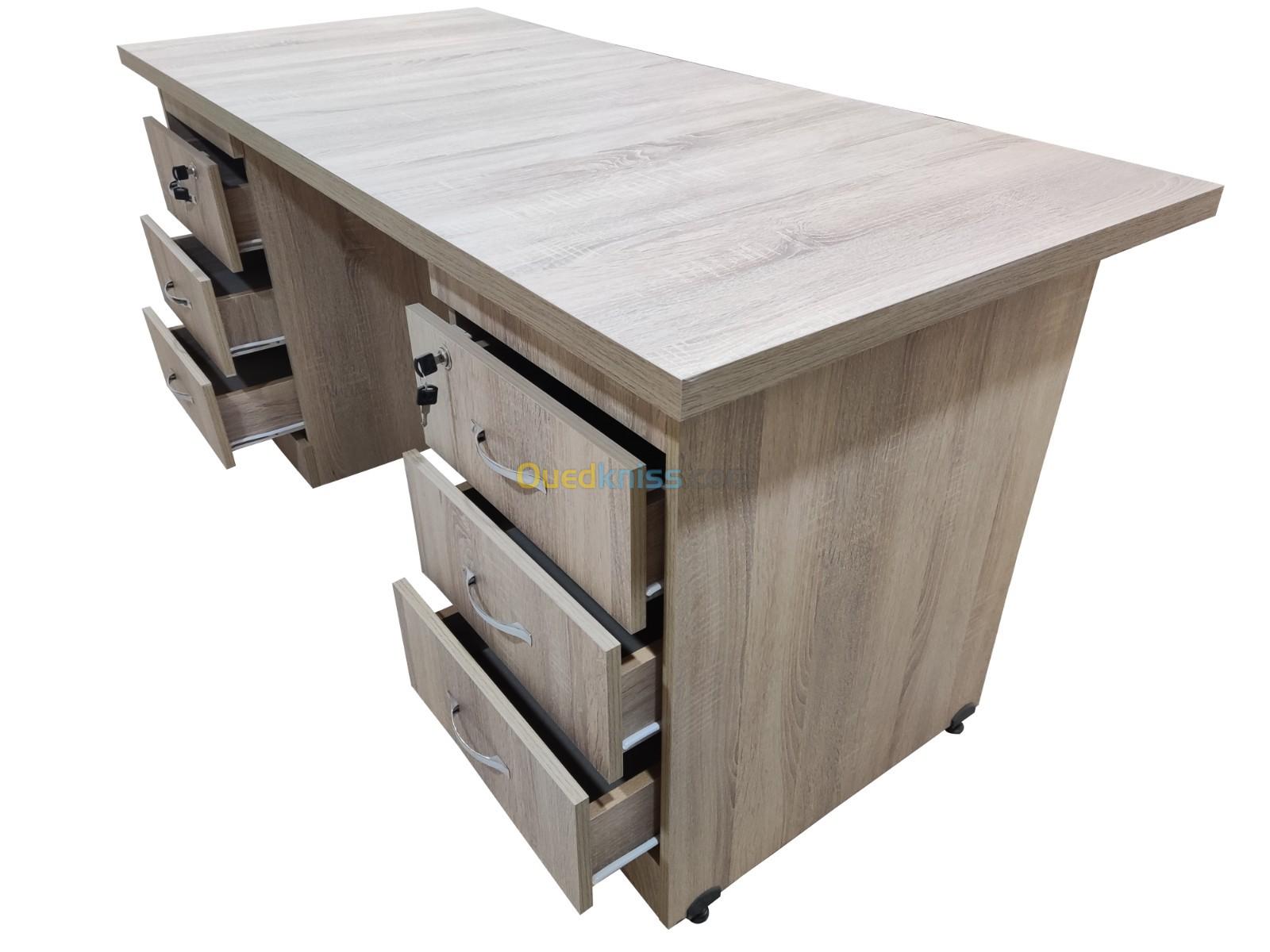 Bureau 6 Tiroir Fix  1.60m x 0.70m x0.75m