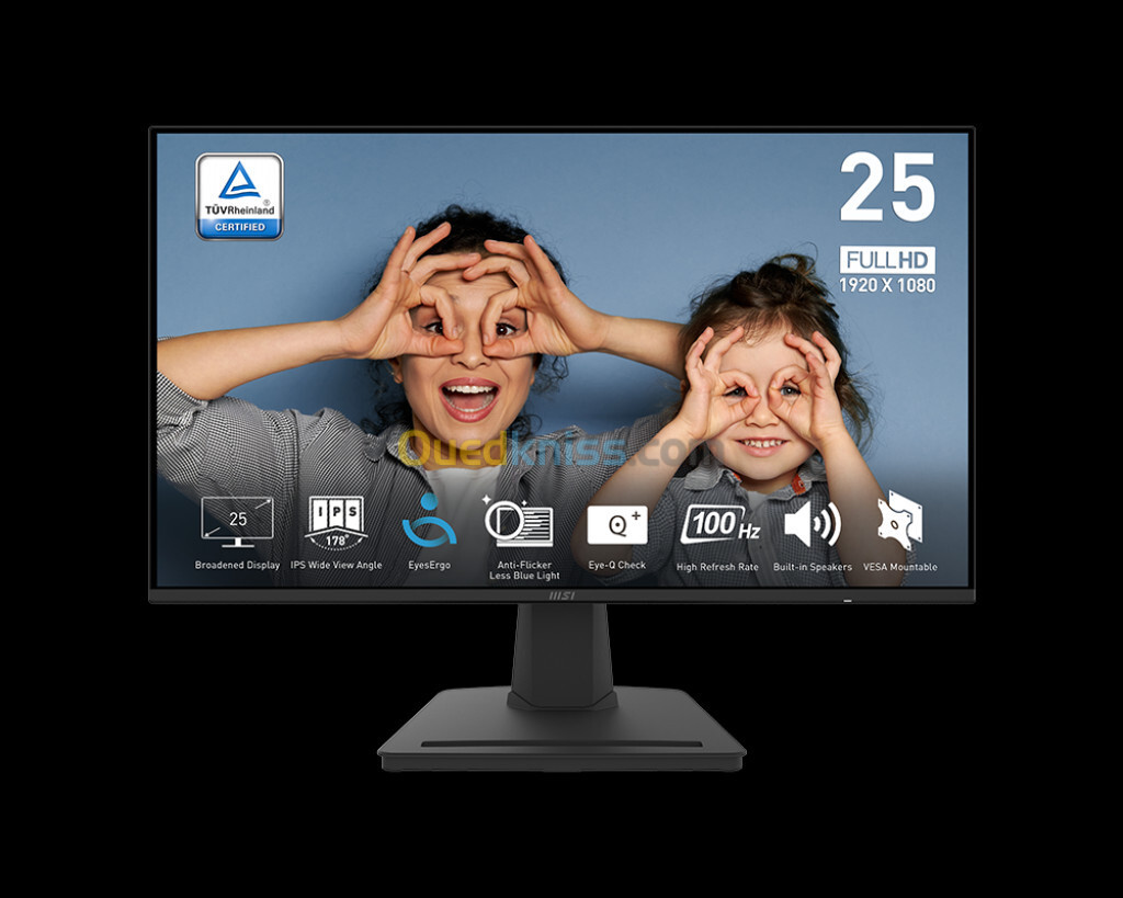 ECRAN MSI 25" MSI PRO MP252  1ms-100hz-IPS