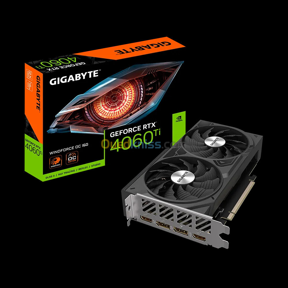 CARTE GRAPHIQUE GIGABYTE GeForce RTX 4060 Ti WINDFORCE OC 16G